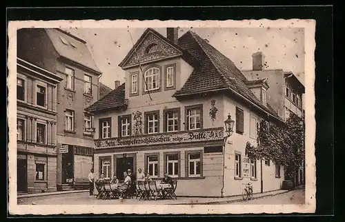 AK Eisenberg i. Thür., Gasthaus Zum Trompeterschlösschen von Rudolf Schwarz