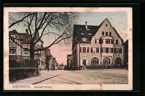 AK Nürtingen, Kreuzung in der Uhlandstrasse