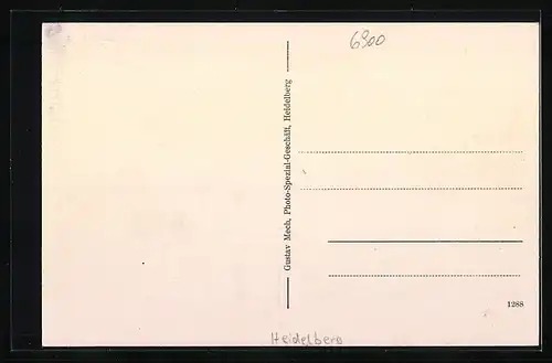 AK Heidelberg, Massschneiderei Georg Schmidt