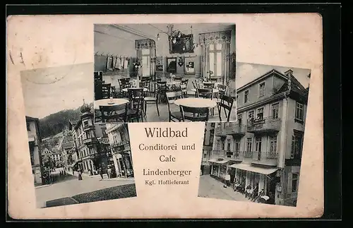 AK Wildbad, Conditorei und Café Lindenberger