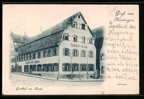 AK Nürtingen, Gasthof zur Linde