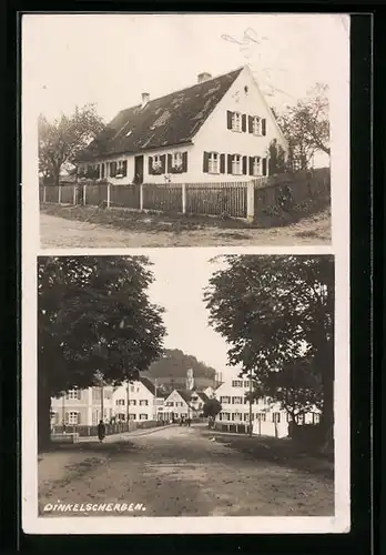 AK Dinkelscherben, Strassenpartien im Ort