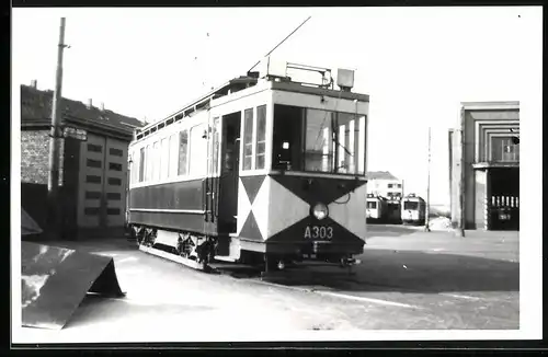 Fotografie Norbert Lossberger, Berlin, Ansicht Berlin, Strassenbahn Triebwagen A303 am Depot