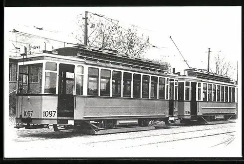 Fotografie Norbert Lossberger, Berlin, Ansicht Berlin, Strassenbahn Triebwagen Tw 1097 & Tw 1106 der BVG