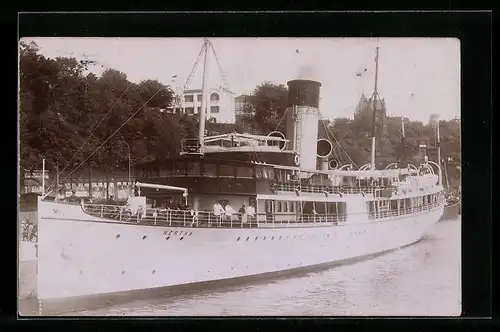 Foto-AK Max Dreblow, Stettin: Passagierschiff Hertha