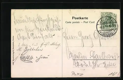 AK Swinemünde, Strandpromenade, Neues Villenviertel