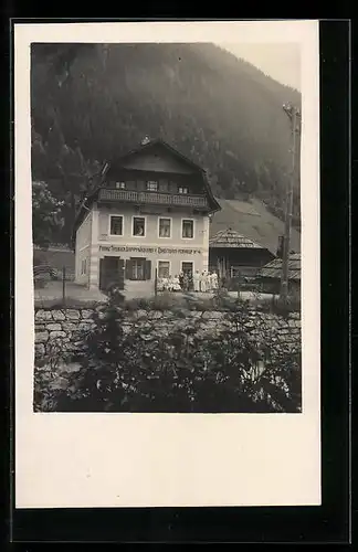 Foto-AK Mallnitz-Stappitz, Franz Trebuch Dampfbäckerei und Conditorei