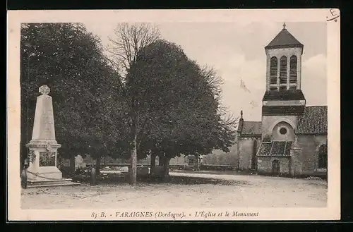 AK Varaignes, l'Église et le Monument