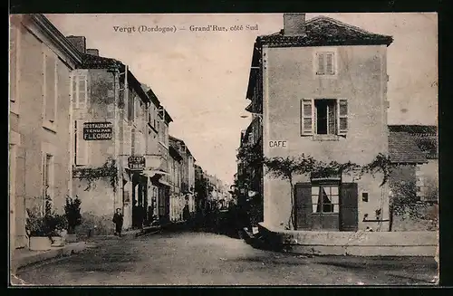 AK Vergt, Grand'Rue, coté Sud