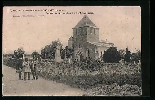AK Villefranche-de-Lonchapt, Eglise de Notre-Dame de l`Assomption