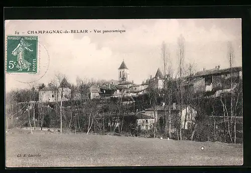 AK Champagnac-de-Belair, Vue panoramique