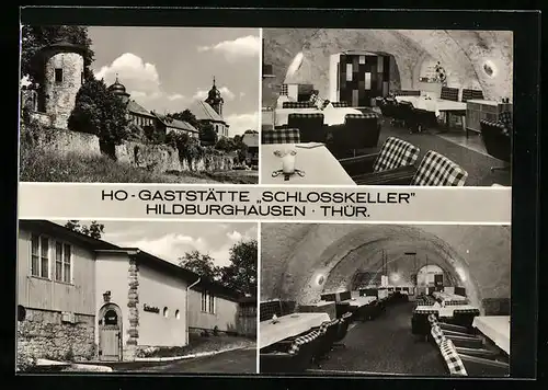 AK Hildburghausen / Thür., HO-Gaststätte Schlosskeller