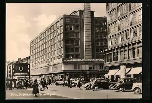 AK Berlin, Hochhäuser am Alexanderplatz