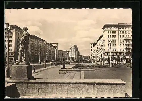 AK Berlin, Blick zum Strausberger Platz