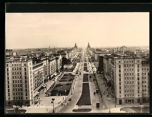 AK Berlin, Blick auf die Stalinallee