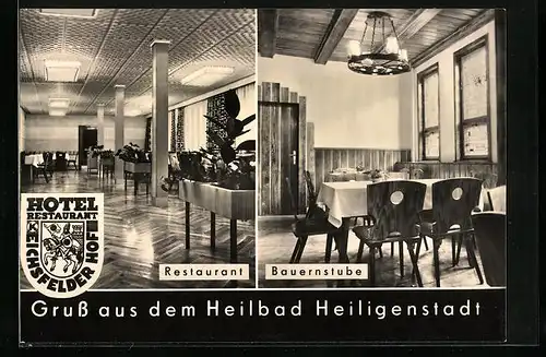 AK Heiligenstadt, Hotel-Restaurant Eichsfelder Hof mit Restaurant und Bauernstube