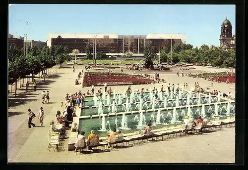 AK Berlin, Blick zum Palast der Republik