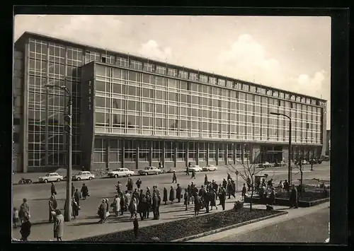 AK Leipzig, Hauptpostamt 1 am Karl-Marx-Platz