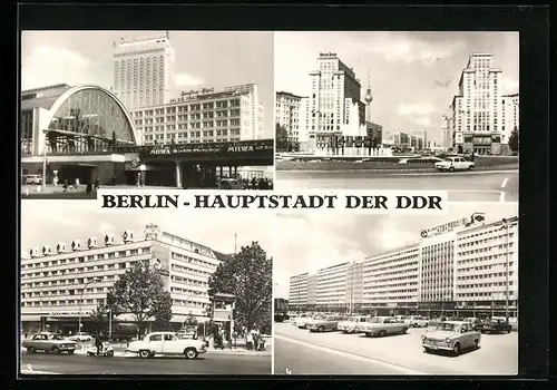 AK Berlin, Alexanderplatz, Strausberger Platz, Unter den Linden, Haus der Elektroindustrie