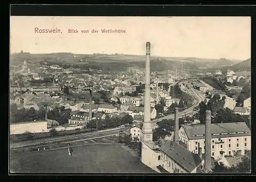 AK Rosswein, Blick von der Wettinhöhe