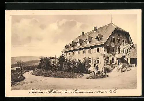 AK Rothaus / bad. Schwarzwald, Kurhotel Rothaus