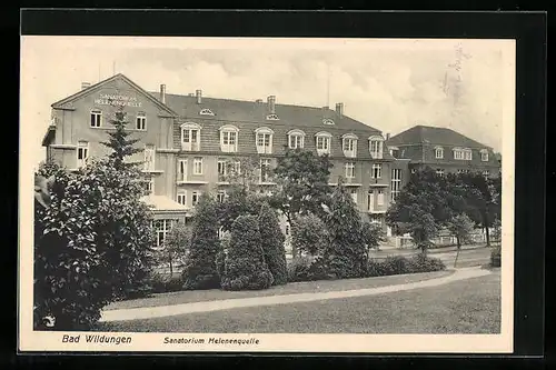 AK Bad Wildungen, Sanatorium Helenenquelle