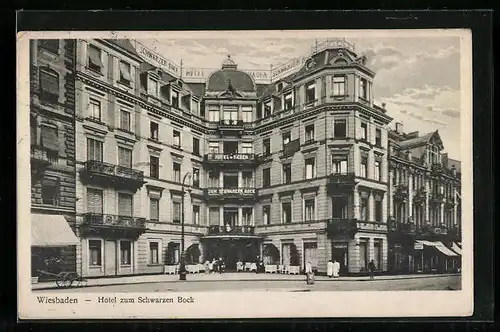 AK Wiesbaden, Hotel zum Schwarzen Bock