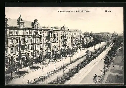 AK Berlin-Schöneberg, Kleiststrasse und Nollendorfplatz