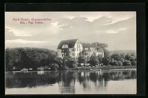 AK Gremsmühlen, Park-Hotel, Bes. Max Frahm