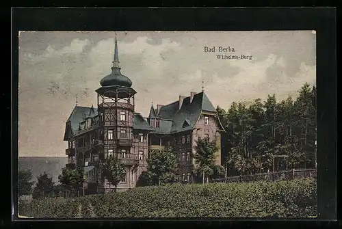 AK Bad Berka, Wilhelms-Burg, Gasthaus