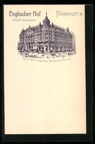 AK Frankfurt a. M., Hotel Englischer Hof