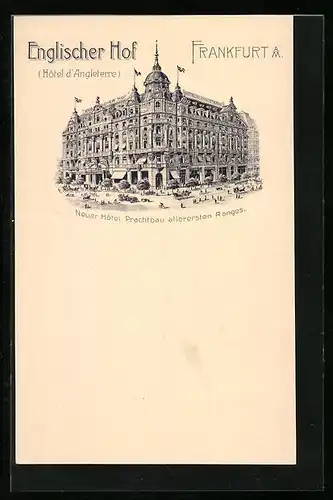 AK Frankfurt a. M., Hotel Englischer Hof