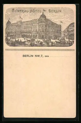 AK Berlin, Central-Hotel