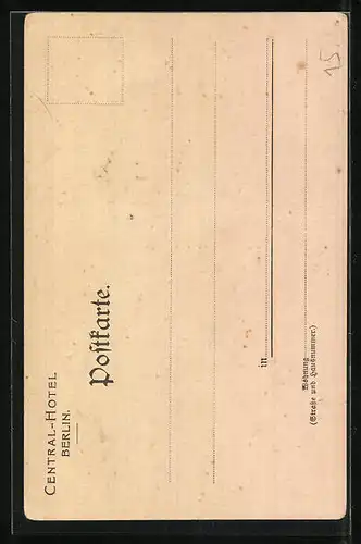 AK Berlin, Central-Hotel