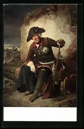 AK Portrait König Friedrich II. (der Grosse) in Uniform