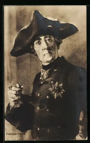 AK Friedrich der Grosse uniformiert