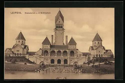 AK Leipzig, Krematorium a. d. Südfriedhof