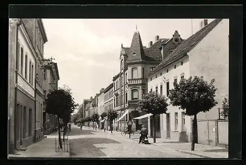 AK Falkenberg / Elster, Blick in die Friedrichstrasse