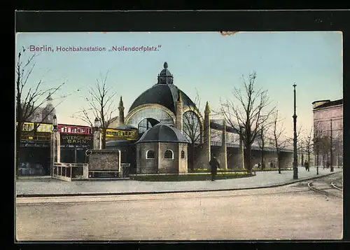 AK Berlin-Schöneberg, Hochbahnstation Nollendorfplatz