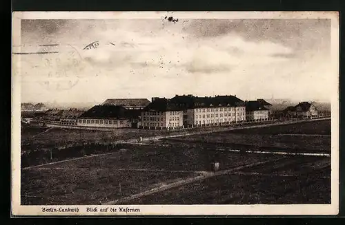AK Berlin-Lankwitz, Blick auf die Kasernen