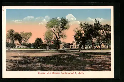 AK Umballa, General View Baracks Cantonement
