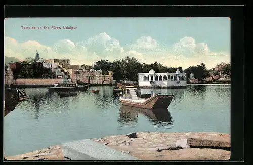 AK Udaipur, Temples on the River