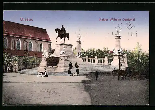 AK Breslau, Kaiser Wilhelm-Denkmal