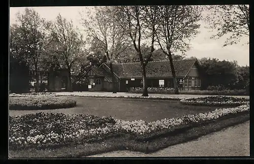 AK Berlin-Dahlem, Botanischer Garten, Erfrischungshalle