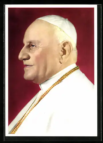 AK Portrait von Papst Johannes XXIII., Königsteiner Baustein