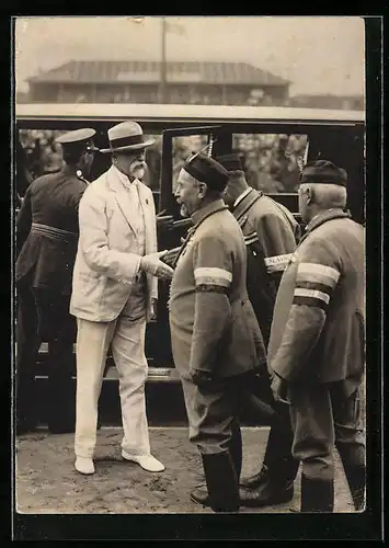AK Präsident Masaryk (TGM) bei der Begrüssung