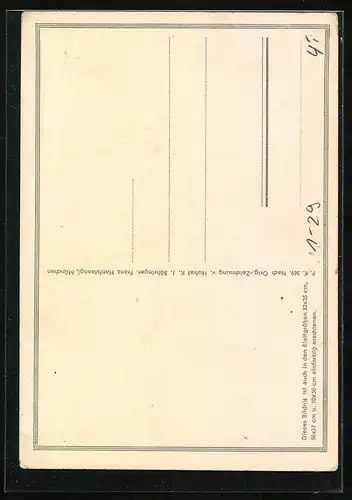 Künstler-AK Portrait von Paul von Hindenburg