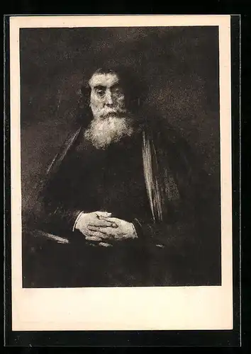 Künstler-AK Podobizna Strace, Jan Amos Komnesky nach Harmanszon Rembrandt van Rijn
