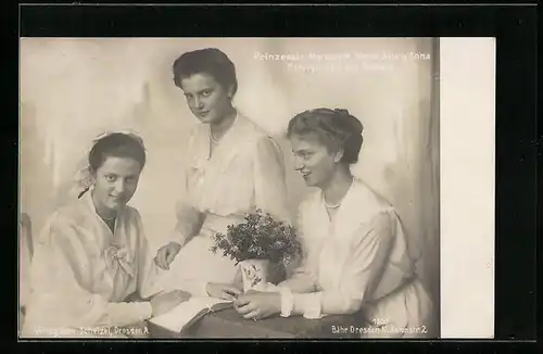 AK Prinzessin Margarete, Marie Alix und Anna von Sachsen