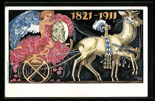 Künstler-AK Diez: 1821 - 1911, Portrait Prinzregent Luitpold